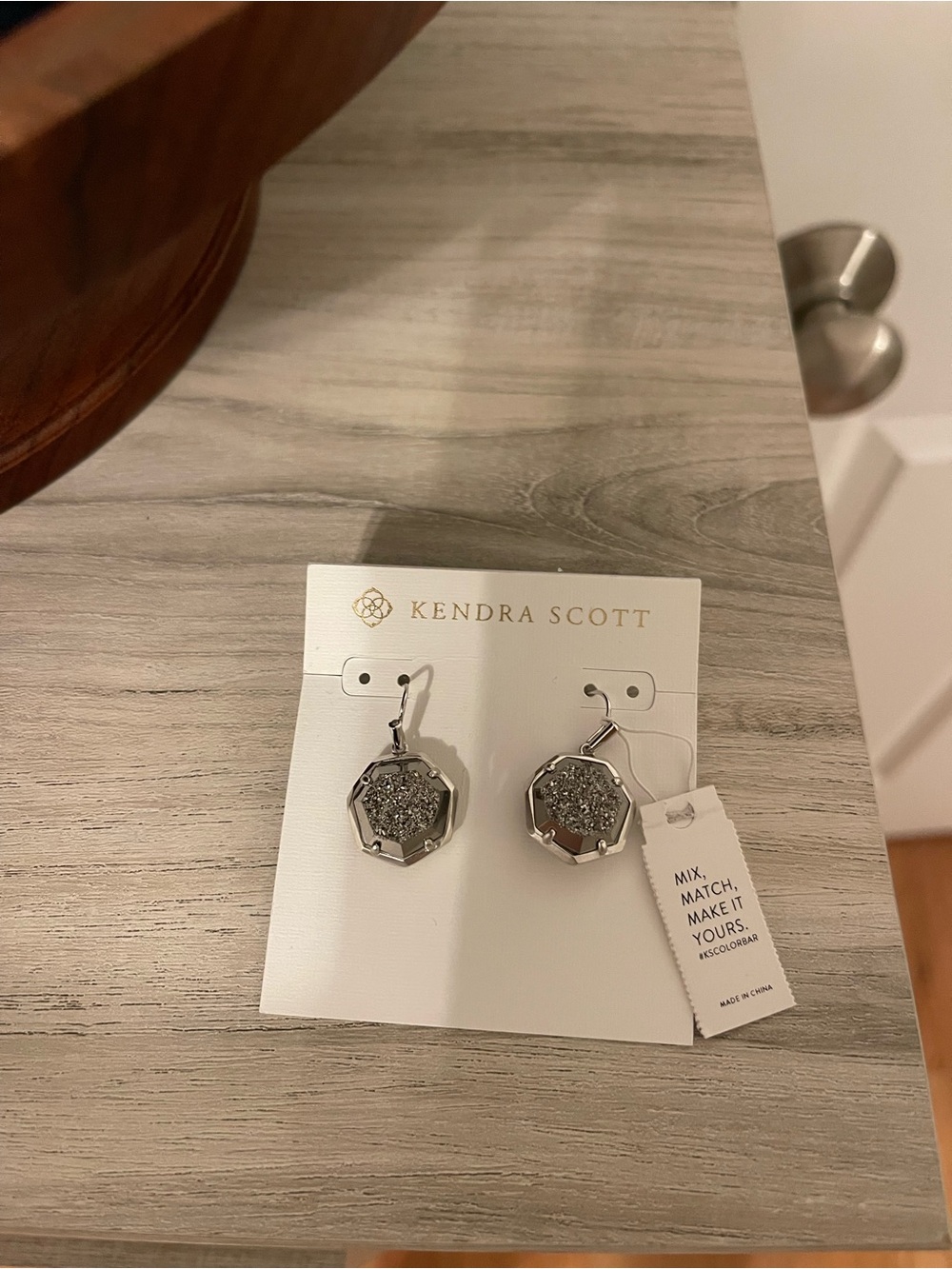 Kendra Scott Silver Drop Earrings - Silver